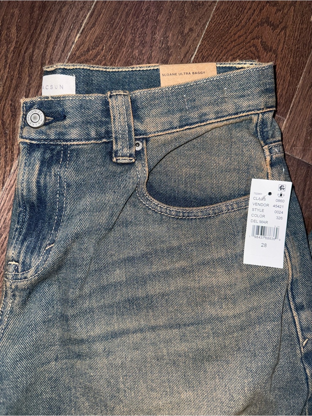 PacSun Sloane Ultra Baggy Jeans - Light Wash Blue - Picture 3 of 5